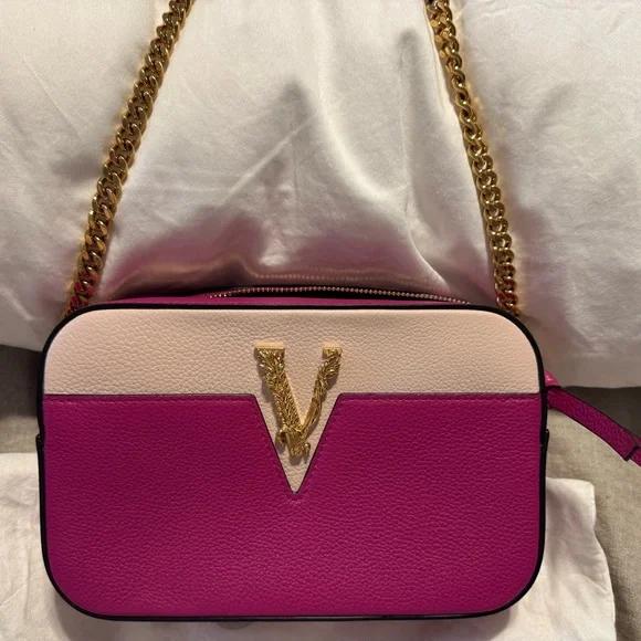 Versace Fuchsia and light pink crossbody - Picture 3 of 11